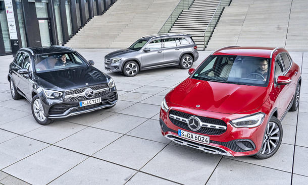 Mercedes GLA/GLB/GLC: Vergleichstest