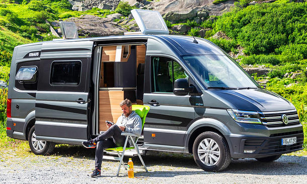 Vw Crafter 2 0 Tdi Knaus Boxdrive Test Autozeitung De