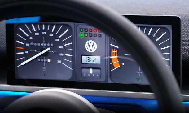 Retro-Anzeigen im VW ID.2All (2023)