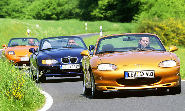 BMW Z3/Mazda MX-5/Fiat Barchetta: Vergleich