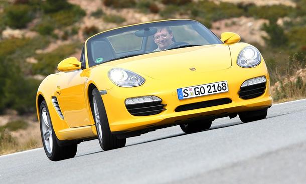 Porsche Boxster S
Der Boxster S ist das neueste Auto im Vergleich
weitere Links:
» Neuheit Porsche Speedster
» Vergleichstest Mercedes SLK vs. Porsche Cayman S
» Porsche Turbo Historie
» Vergleichstest Aston Martin, Mercedes SL
» Übersicht aller Cabrios
