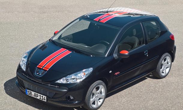 Sonderedition Kleinwagen Peugeot 206+ Street Racing Perla Nera Schwarz 2010