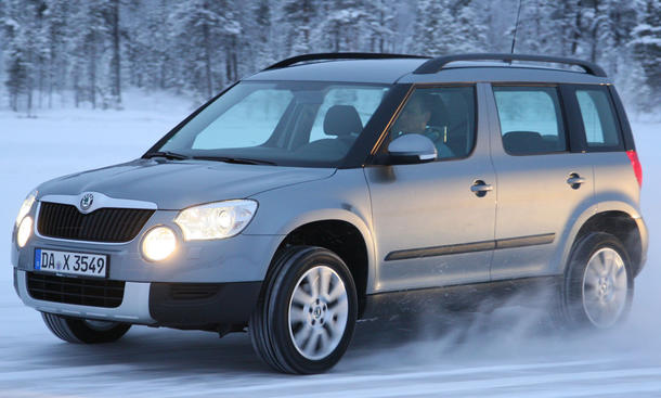 Skoda Yeti 2.0 TDI 4x4 Im Traktionsvergleich