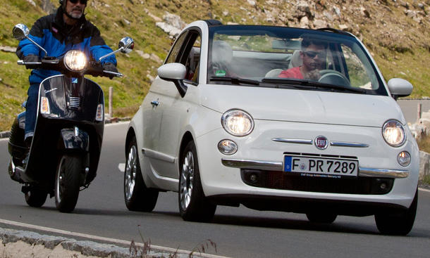 Bilder Fiat 500C Vespa GTS 300 Tour