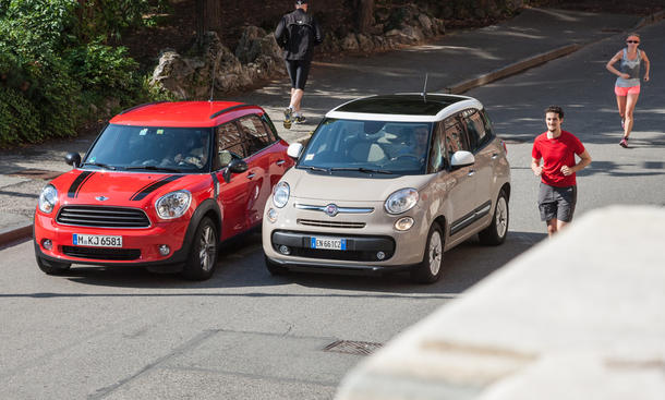 Fiat 500l Und Mini One Countryman Im Vergleich Autozeitungde