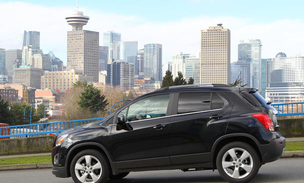 Bilder Chevrolet Trax 1.6 2013 Kompakt SUV Skyline Vancouver