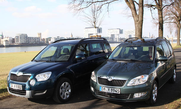 Suv Und Van Vergleich Skoda Yeti Gegen Roomster Autozeitung De