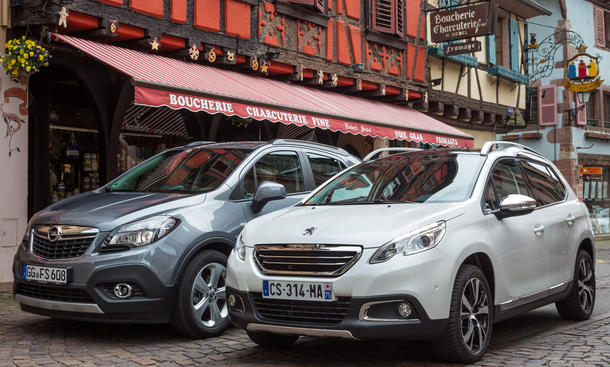 Bilder Opel Mokka Peugeot 2008 2013 Mini-SUV 