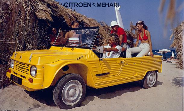 Citroen Mehari Jubiläum 2013 Roadster-Cabriolet Klassiker Strandauto Kunststoff-Karosserie