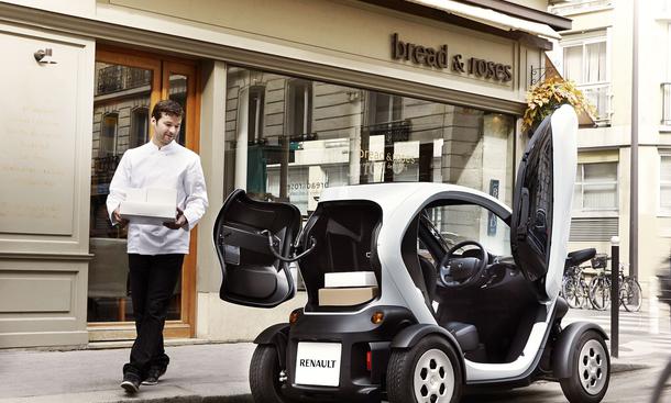 Renault Twizy Cargo 2013 Elektroauto Kofferraum Laderaum Hecktür Transportervariante Stadtauto