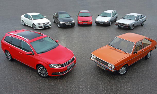 40 Jahre VW Passat Jubilaeum Geburtstag 2013 B1 B2 B3 B4 B5 B6 B7 CC