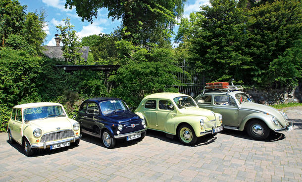 Austin Mini Fiat Nuova 500 Renault 4 Vw Käfer Vergleich