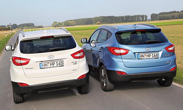 Bilder Hyundai ix35 2.0 GDI CRDi 2WD Benziner Diesel Vergleichstest 