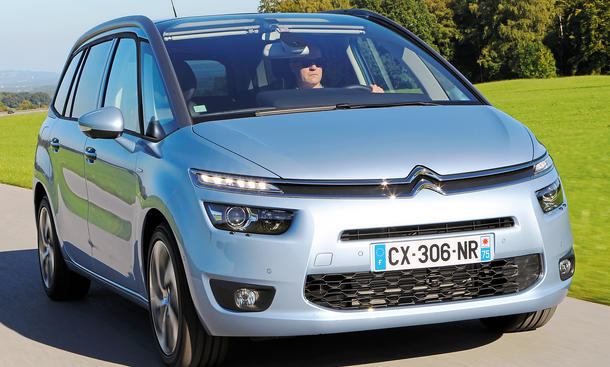 Bilder Citroen Grand C4 Picasso e-HDi 115 Test Einzeltest Kompaktvan