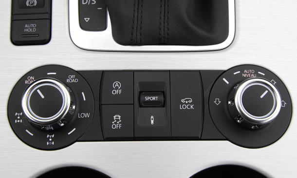 VW Touareg V6 TDI BlueMotion Technology TERRAIN TECH Bilder Vergleichstest Bedienung