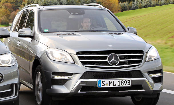 Mercedes ML 350 BlueTEC 4MATIC - Der Daimler hat insbesondere in Sachen Komfort die Nase vorn Bilder Mercedes ML 350 BlueTEC 4MATIC Oberklasse-SUV Komfort