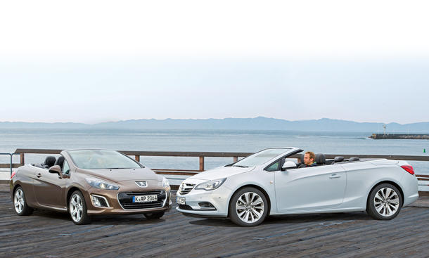 Bilder Opel Cascada Peugeot 308 CC Markenvergleich 