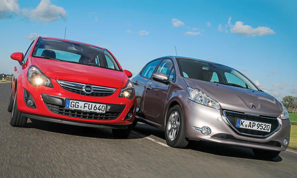 Vergleich Opel Corsa vs. Peugeot 208: Bilder und technische Daten | Vergleich Opel Corsa vs. Peugeot 208: Bilder und technische Daten |