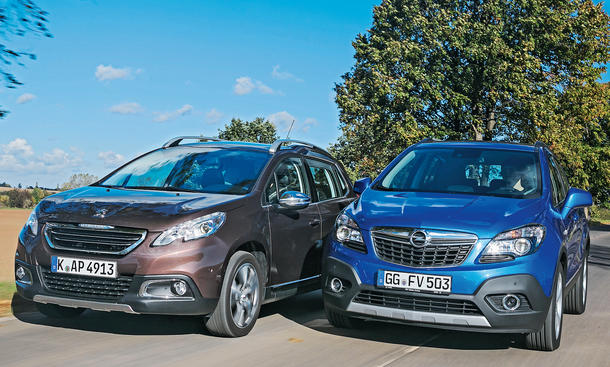 Bilder Opel Mokka Peugeot 2008 Markenvergleich