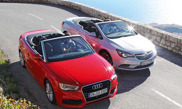 Bilder Audi A3 Cabriolet 1.8 TFSI Opel Cascada 1.6 Ecotec Turbo Vergleich