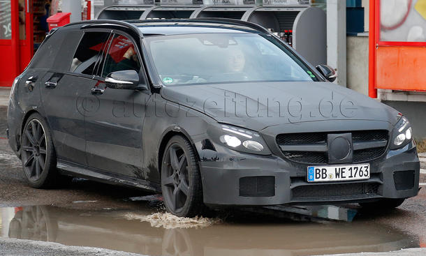 Mercedes C 63 AMG 2014 T-Modell V8-Biturbo Erlkoenig S205 W205