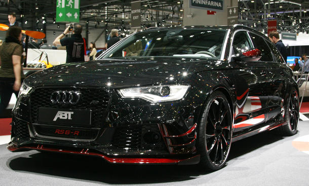 Abt Audi RS6-R - Wer hier "nur" einen Oberklasse-Kombi sieht, könnte böse überrascht werden: Satte 730 PS... Tuning Genfer Autosalon 2014 Bilder Galerie Live Mansory Carlsson Lamborghini