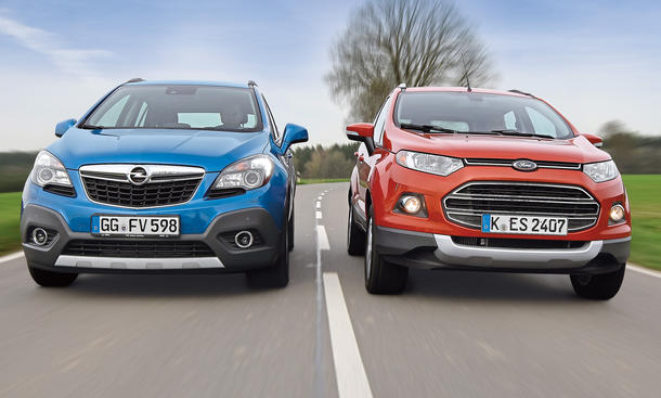 Ford EcoSport 1.0 EcoBoost Opel Mokka 1.4 Turbo Vergleich Bilder technische Daten