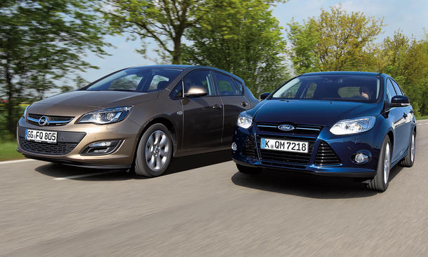 Ford Focus Opel Astra Markenvergleich Bilder technische Daten 