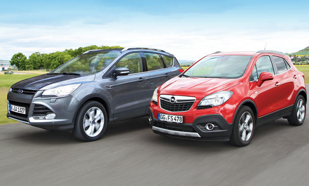 Ford Kuga Opel Mokka Markenvergleich Bilder technische Daten