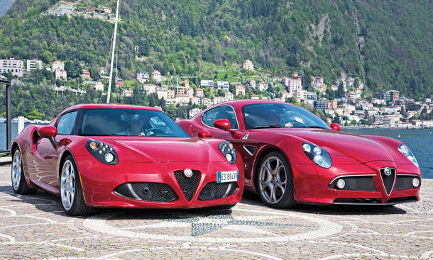 Alfa Romeo 4C 8C Competizione Vergleich Faszination Sportwagen Bilder