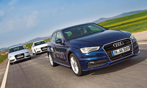 Audi A3 g-tron TDI TFSI 2014 Vergleich Benzin Diesel Erdgas Bilder