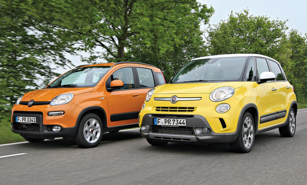 Fiat 500L Fiat Panda Trekking Konzeptvergleich Vergleich SUV Bilder