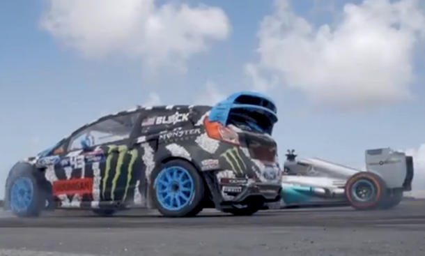 Frisch aus dem Netz: Lewis Hamilton vs. Ken Block Frisch aus dem Netz: Lewis Hamilton vs. Ken Block