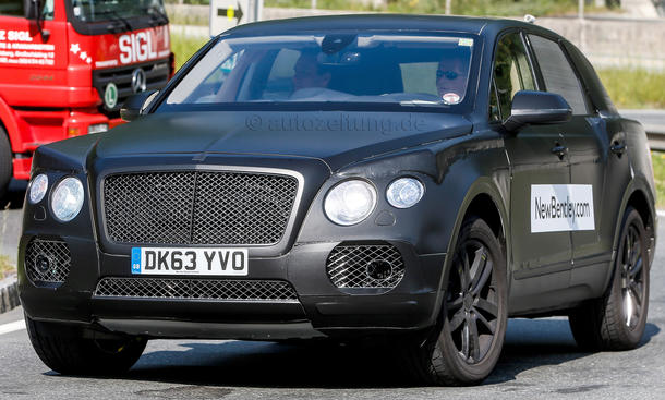 Bentley SUV 2016 Erlkoenig V12 Luxus Offroader Spyshots Prototyp