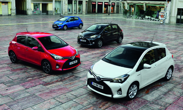 Toyota Yaris Facelift 2014 Neuer Kleinwagen Vorgestellt