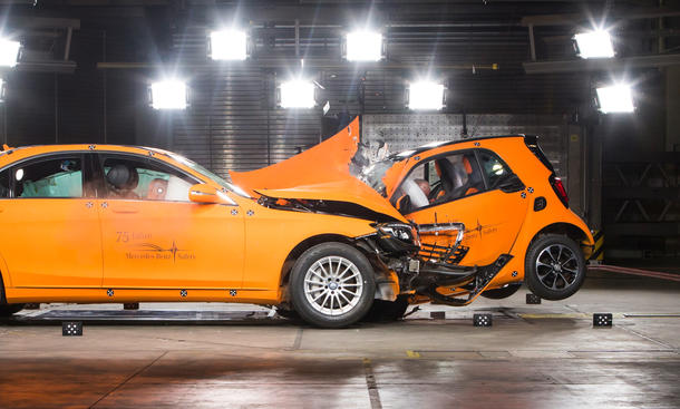 Video Smart Fortwo 2014 Crash Test Mercedes S Klasse