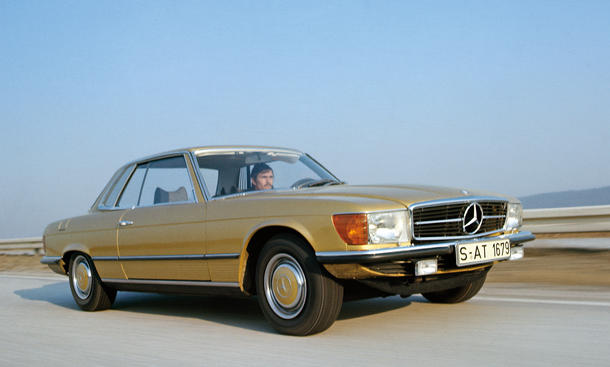 Historie Mercedes Luxus-Coupés Vergleich Mercedes 450 SLC 5.0 C 107 Bilder 