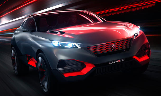 Peugeot Quartz 2014 Paris Hybrid SUV Crossover Studie