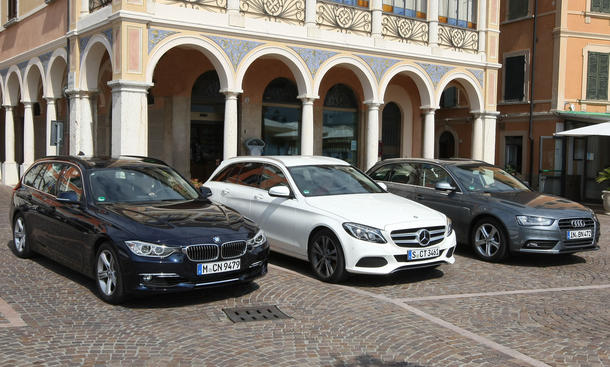 Vergleich Mercedes C 250 T Modell Vs Bmw 320i Touring Audi A4