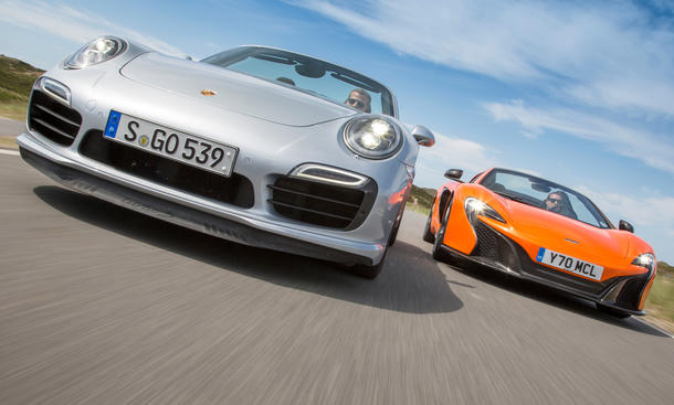 Mclaren 650s Spider Vs Porsche 911 Turbo S Cabrio