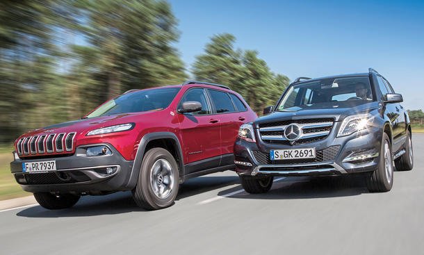 Jeep Cherokee 3 2 V6 Trailhawk Vs Mercedes Glk 350 4matic