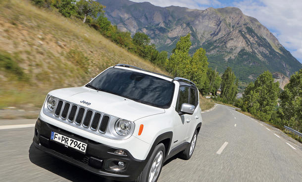 Jeep Renegade 1.6 Multijet 2015 SUV Diesel Vierzylinder Test Bilder