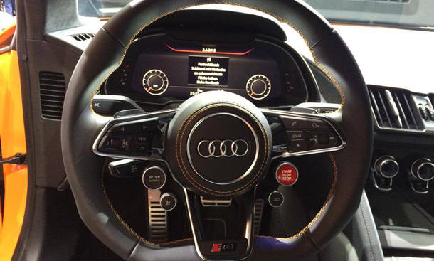 Audi R8 2015 V10 plus Autosalon Genf Supersportler Live-Bilder Informationen Premiere Neuheiten