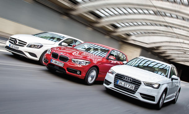 BMW 1er vs Audi A3 Sportback Mercedes A Klasse: Premium