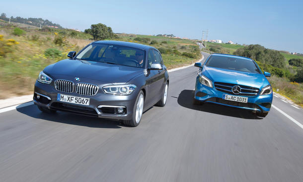 1er Vs A Klasse Bmw 120d Und Mercedes A 220 Cdi Autozeitungde