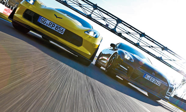 Chevrolet Corvette Z06 Nissan GT-R Track Edition Sportwagen Vergleichstest