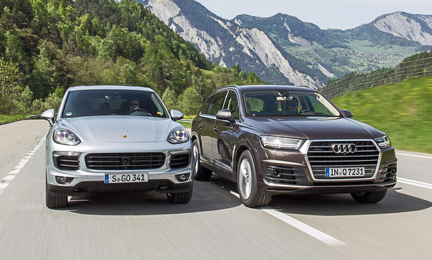 Audi Q7 3 0 Tdi Und Porsche Cayenne Diesel Grosse Suv Im