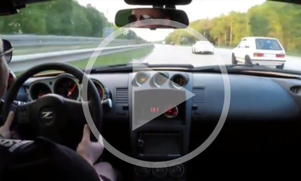 Video: Nissan 350Z vs. Porsche 911 GT3 und VW Golf I Video: Nissan 350Z vs. Porsche 911 GT3 und VW Golf I