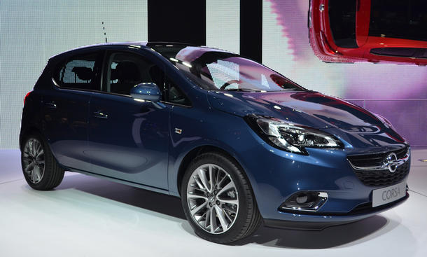 Opel Corsa E 2015 Live-Bilder Pariser Autosalon 2014 Kleinwagen Dreitürer Fünftürer fünfte Generation