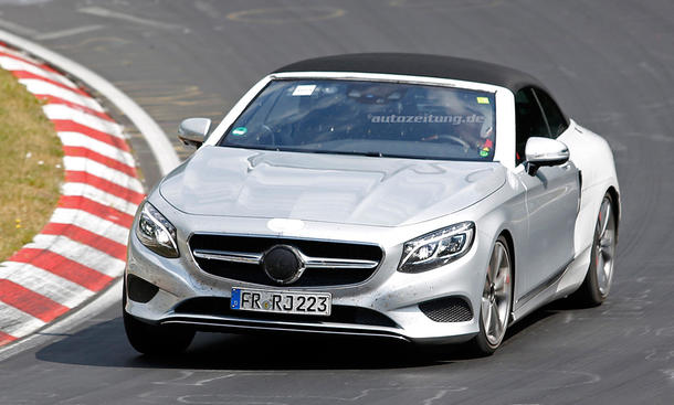 Mercedes S-Klasse Cabrio 2015 IAA Erlkönig ungetarnt Luxus-Cabriolet